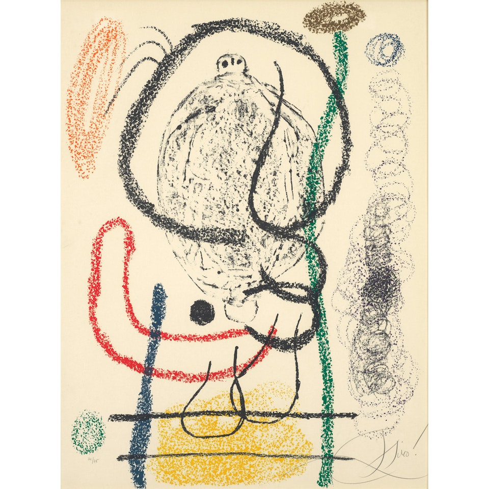 One plate, from Album 21 by Joan Miró