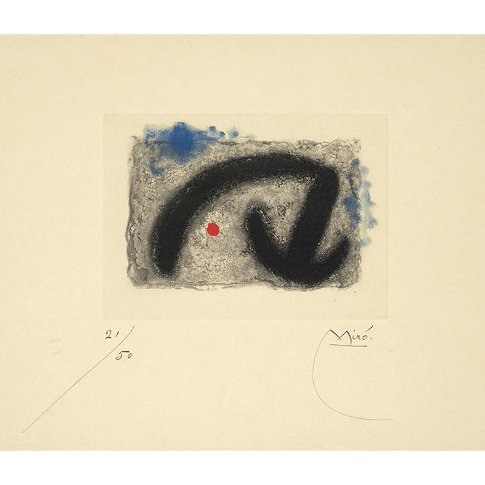 One Plate, from Fusées (Rockets) by Joan Miró