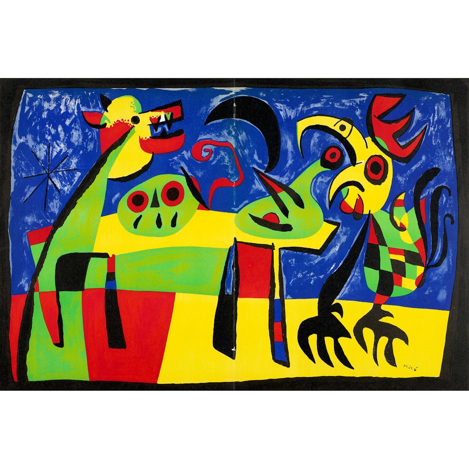Le chien aboyant à la lune, from Verve (The Dog Barking to the Moon, from Verve) by Joan Miró