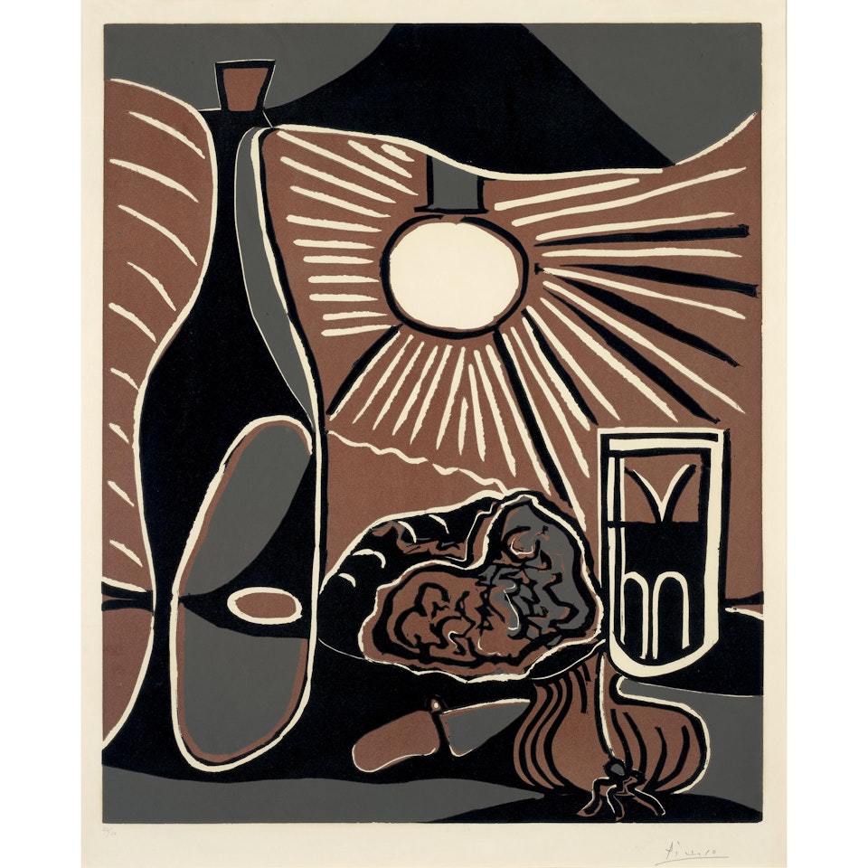 Nature morte à la bouteille (Still Life with Bottle) by Pablo Picasso