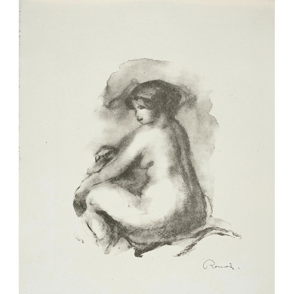 Étude de femme nue, assise (Study of a Nude Woman, Seated) by Pierre-Auguste Renoir