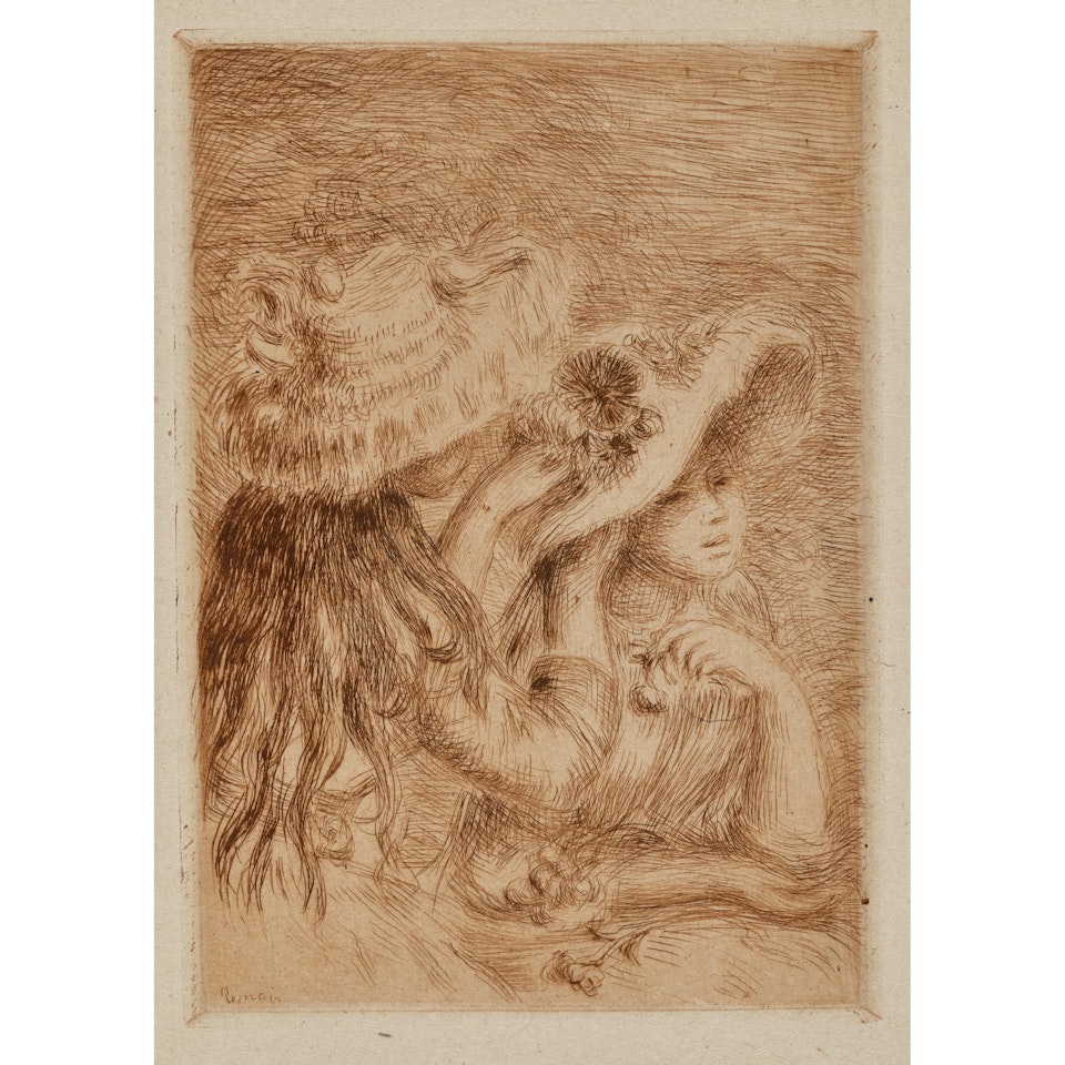 Le chapeau épinglé, 3e planche (The Pinned Hat, 3rd Plate) by Pierre-Auguste Renoir