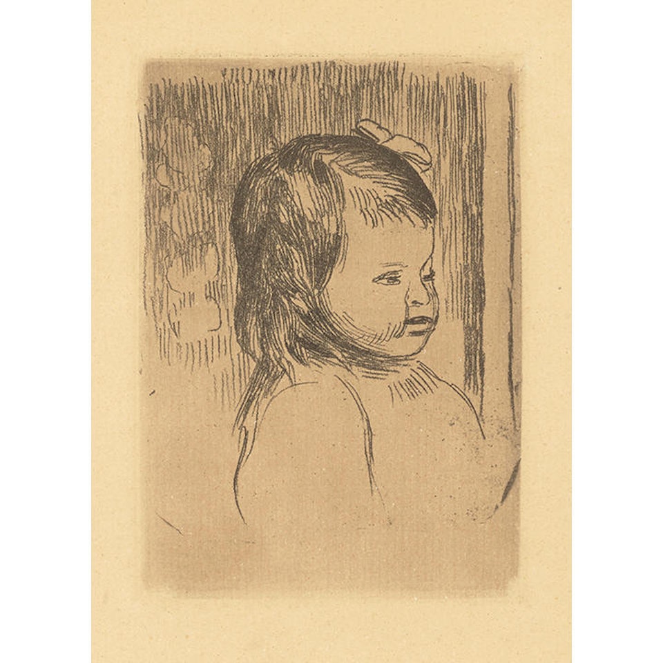 Buste d'enfant, tourné à droite (Bust of Child, Turned to the Right) by Pierre-Auguste Renoir