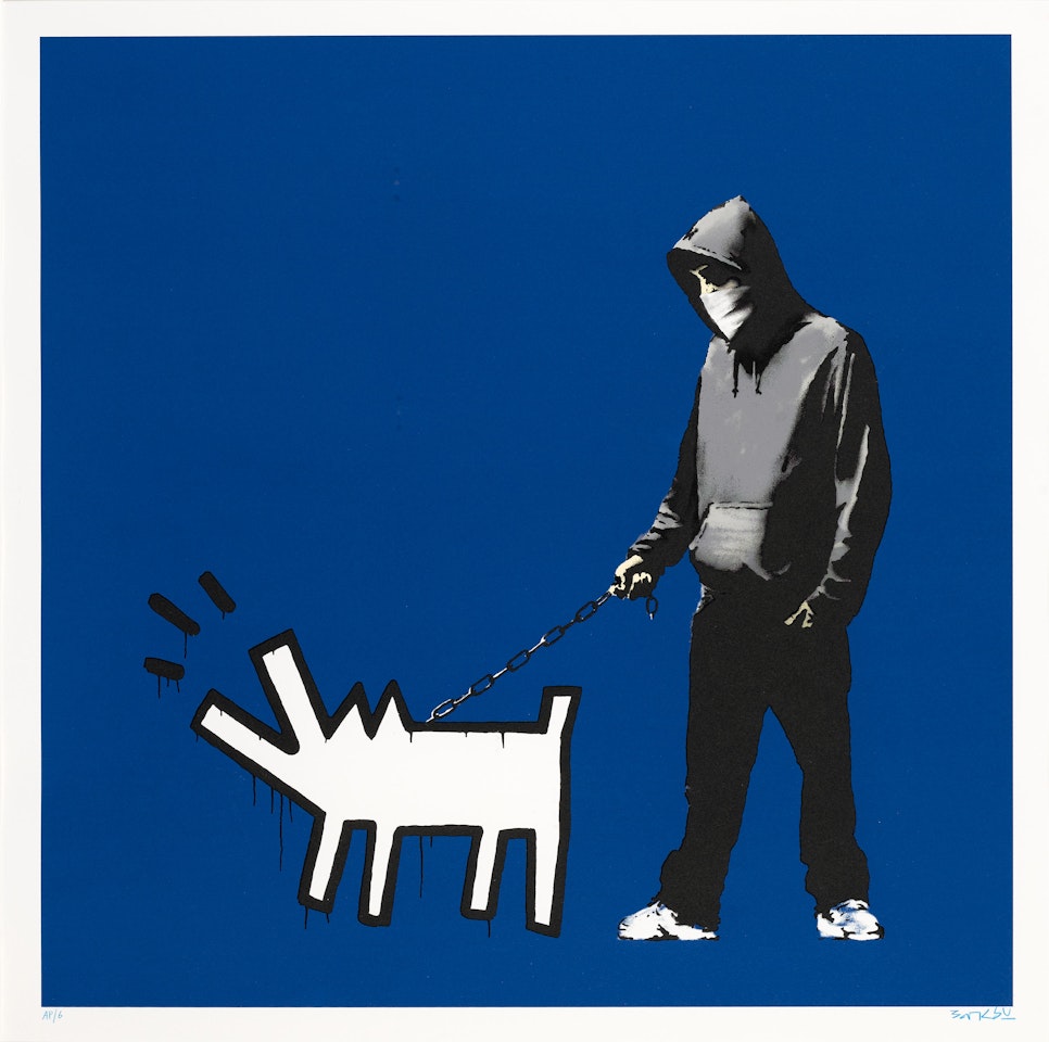Choose Your Weapon (Dark Blue) by Banksy
