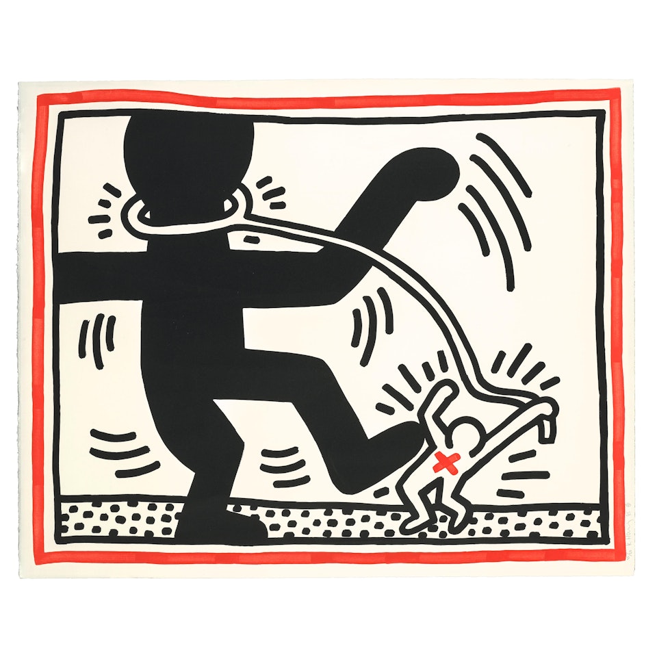 Untitled 2, from Free South Africa by Keith Haring