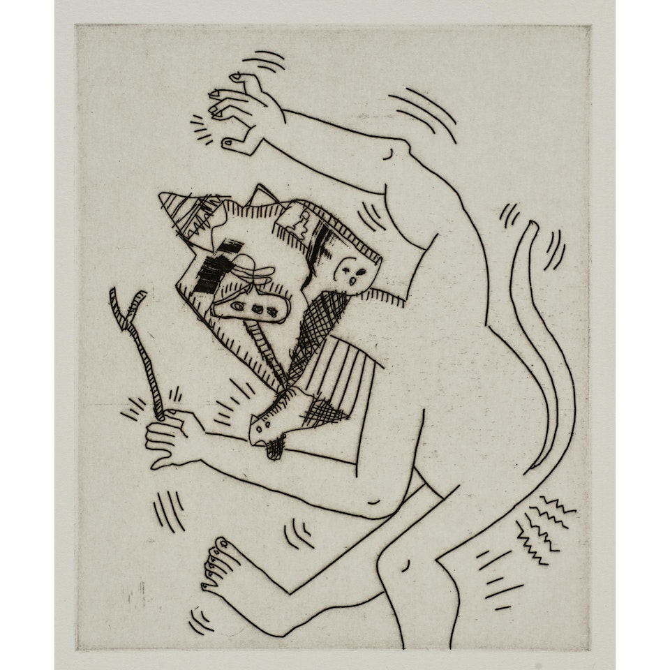 One plate, from Untitled by Keith Haring