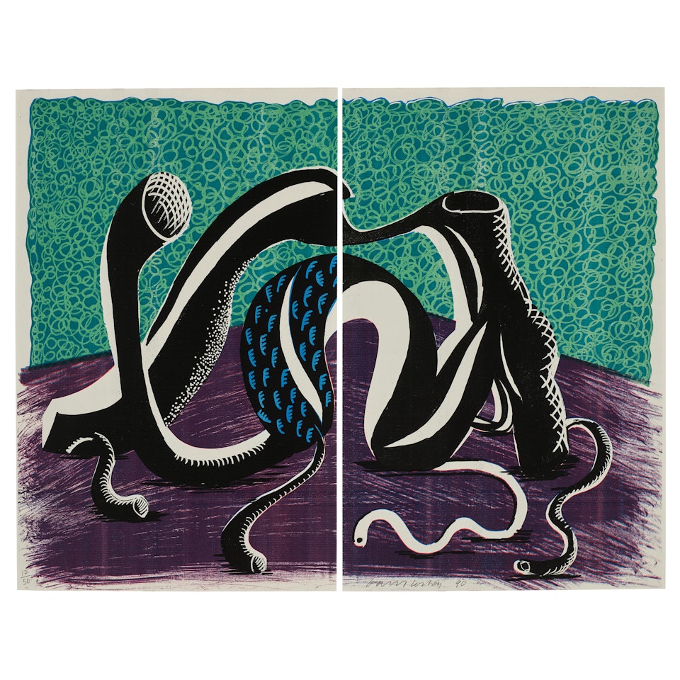 Extending, February by David Hockney