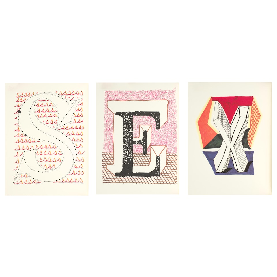 Hockney's Alphabet (26 works) by David Hockney