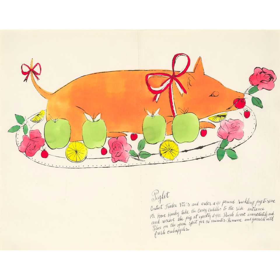 Piglet, from Wild Raspberries by Andy Warhol