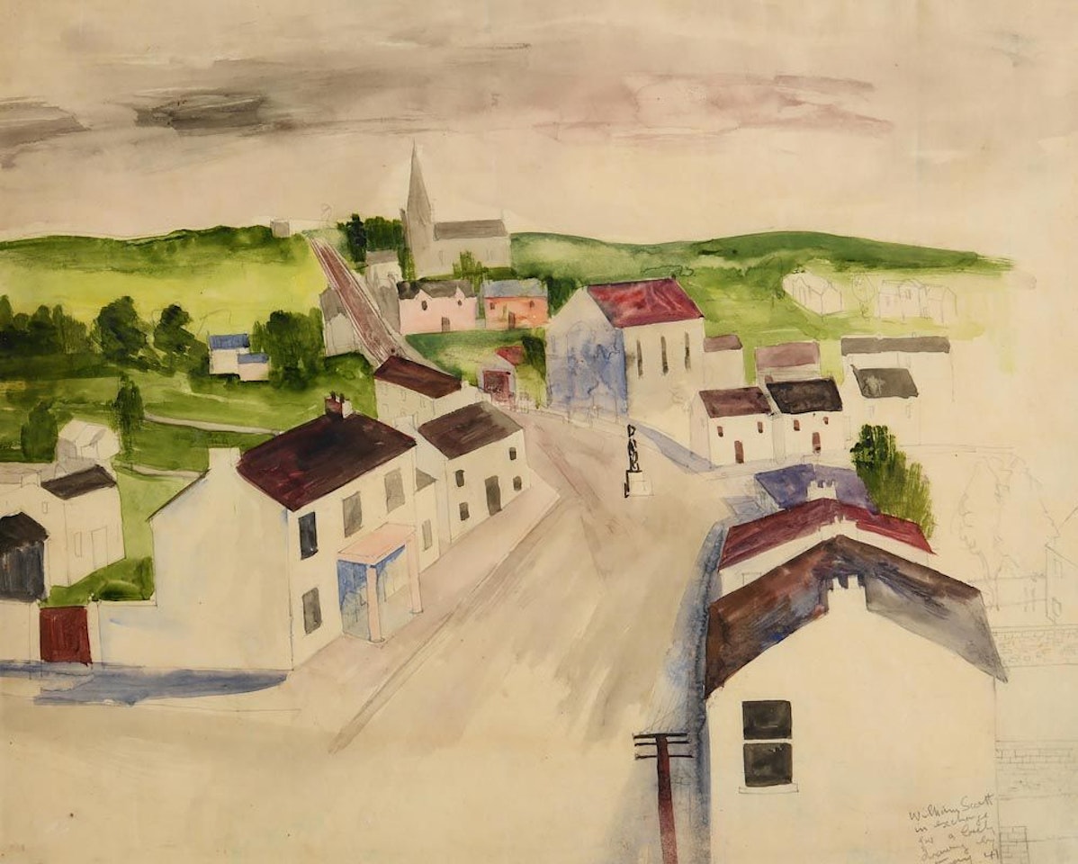 View of a Village by William Scott