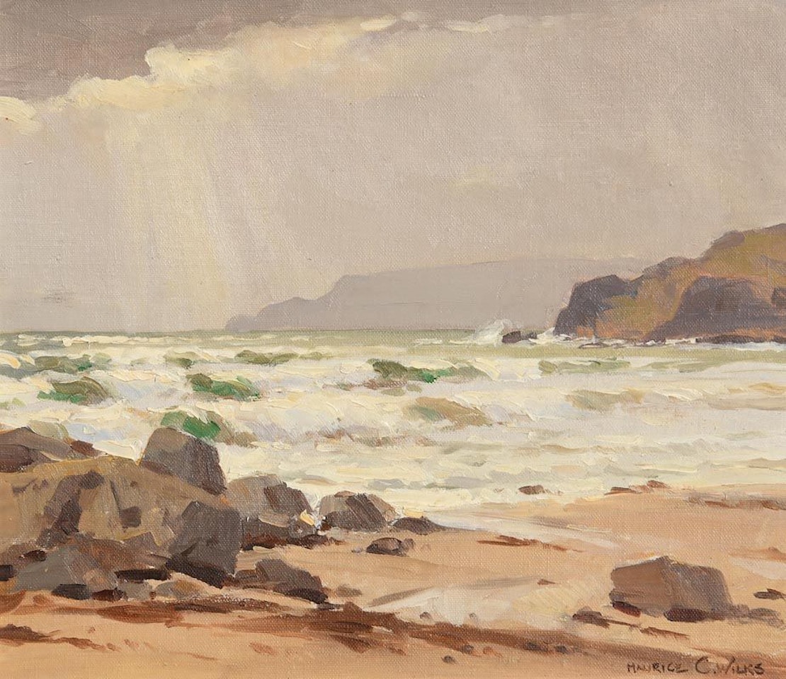 Breezy Morning, Cushendun, Co. Antrim by Maurice Canning Wilks