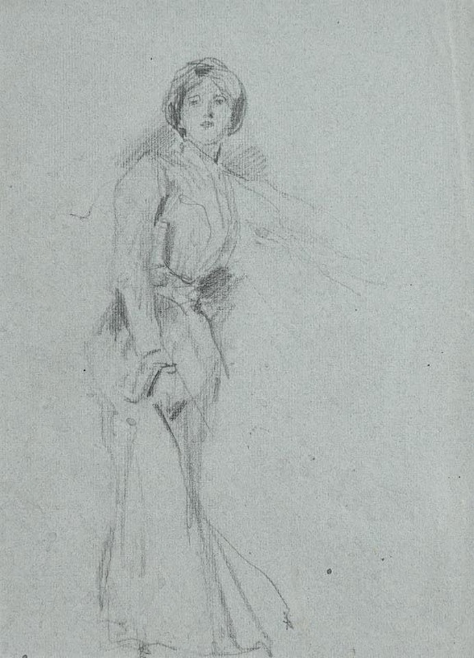 Female Portrait (Possibly Hazel Lavery) by John Butler Yeats