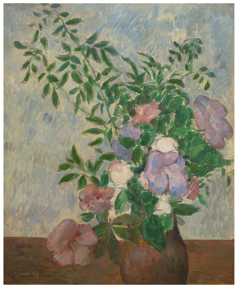 Nature morte au vase de fleurs by Emile Bernard