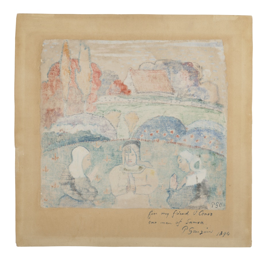L'Angelus en Bretagne by Paul Gauguin
