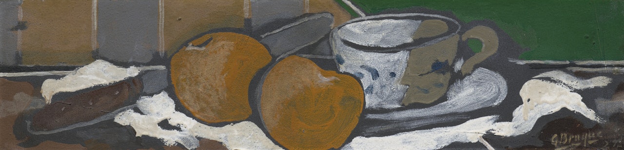 Pommes, couteau et tasse by Georges Braque