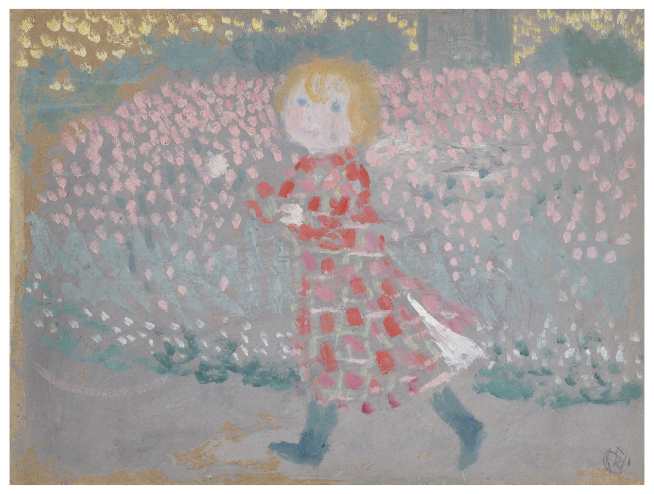Enfant au tablier rouge by Maurice Denis