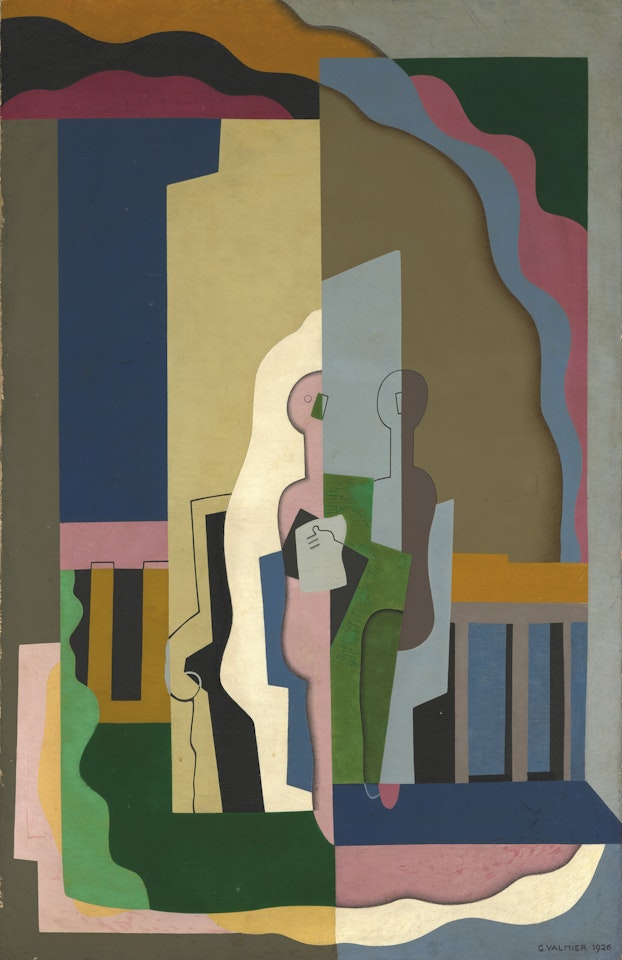 Lavans-lès-Saint-Claude, Jura, Femmes au balcon by Georges Valmier