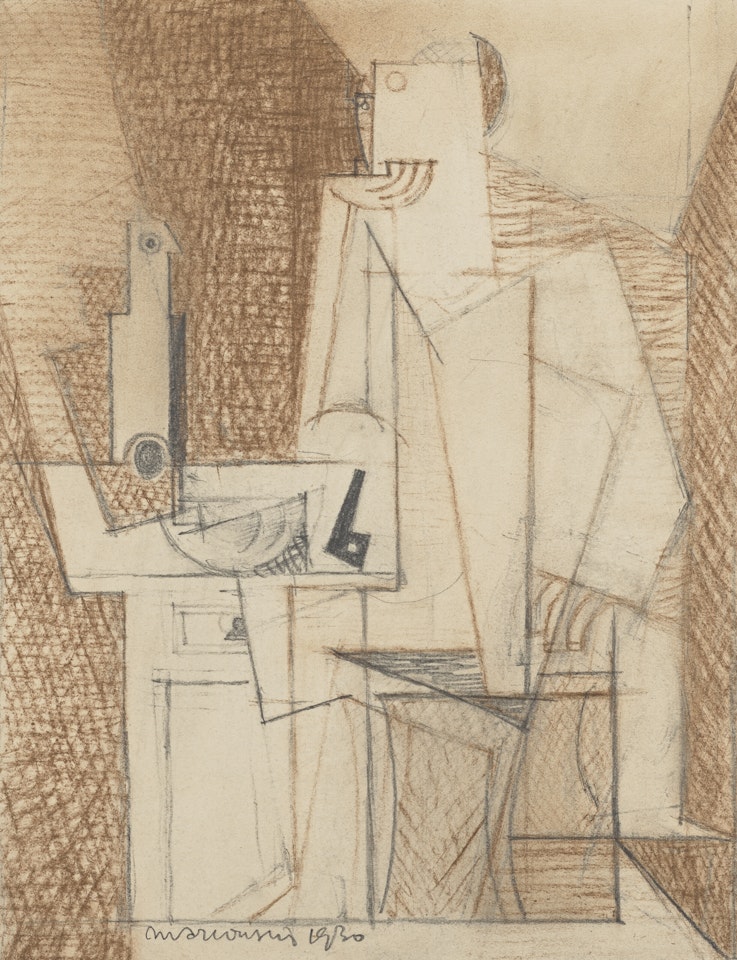 Portrait de Georges Hugnet by Louis Marcoussis