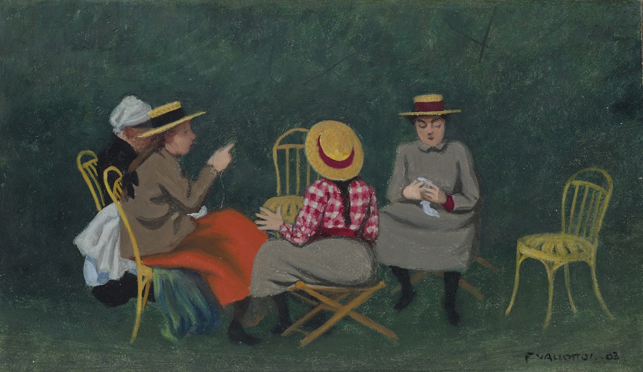 Fillettes au Bois de Boulogne ou Le Jardin by Félix Vallotton