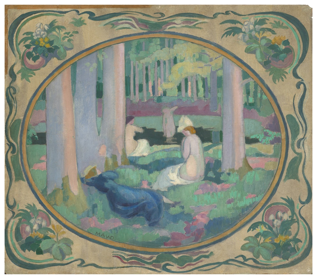 Dans la forêt (carton de tapisserie) by Maurice Denis