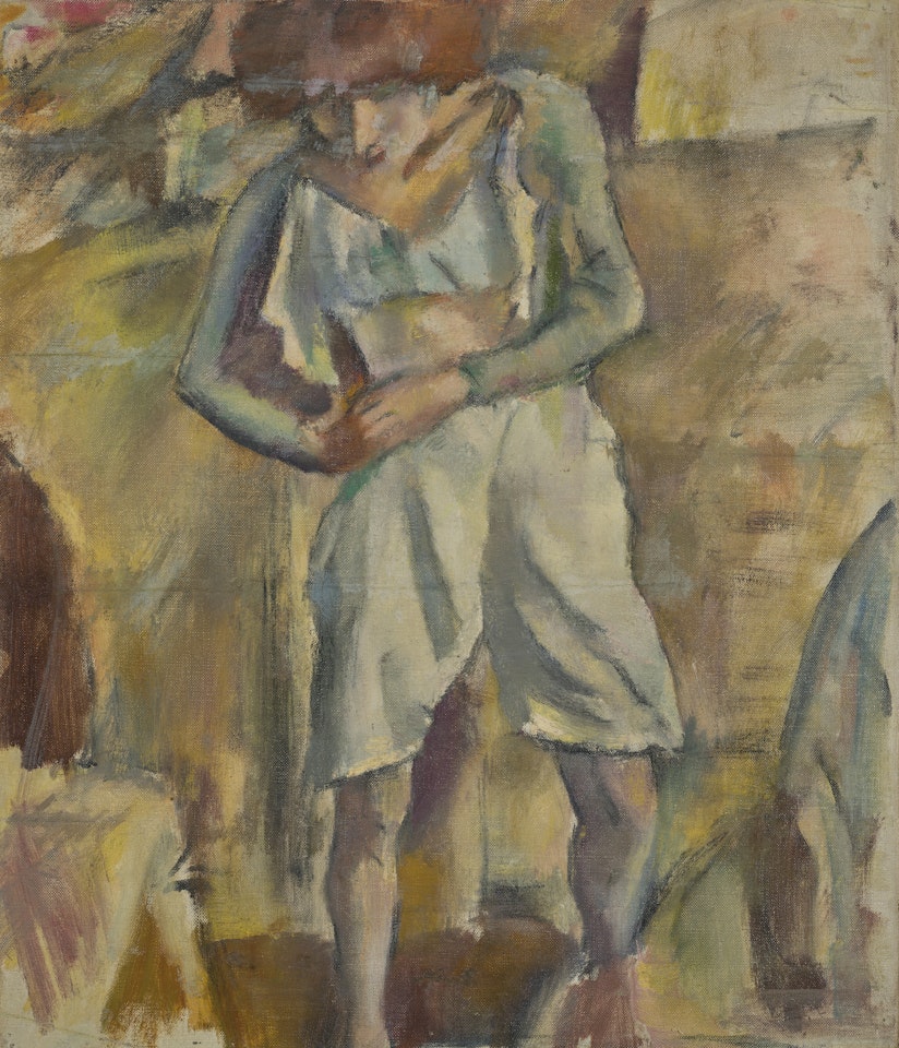 Hermine David s'habillant by Jules Pascin
