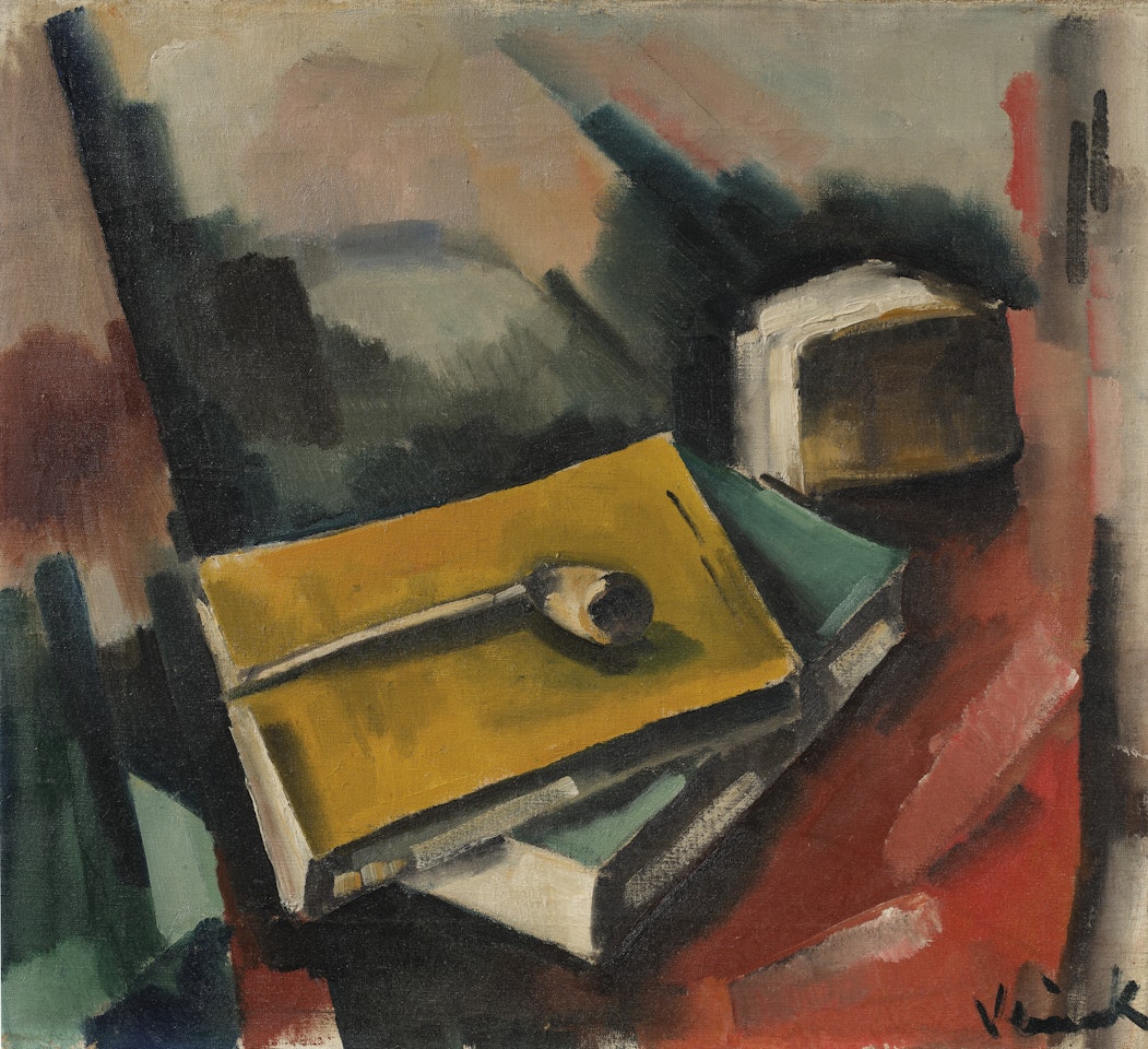 Nature morte aux livres et à la pipe by Maurice de Vlaminck