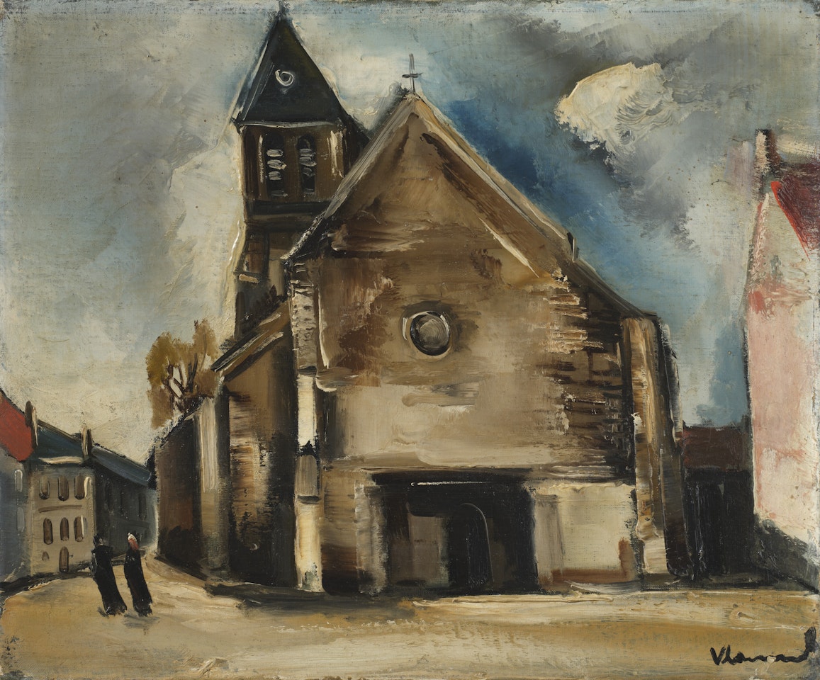 Église du village by Maurice de Vlaminck