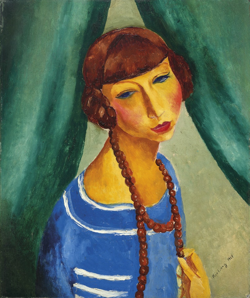 Portrait de Marguerite Gros, sœur de Mme Renée Kisling by Moïse Kisling