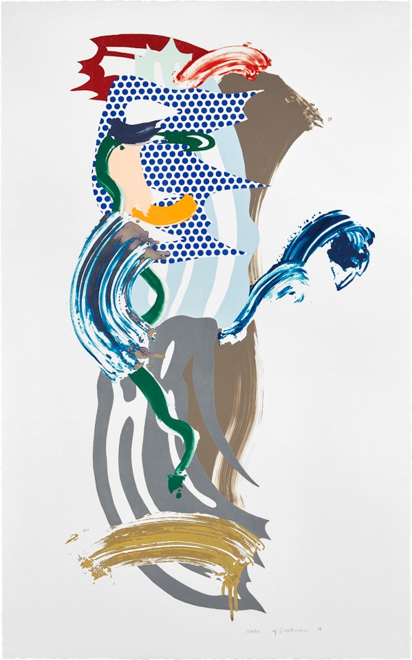 Blue Face, from Brushstroke Figures Series (C. 226) by Roy Lichtenstein