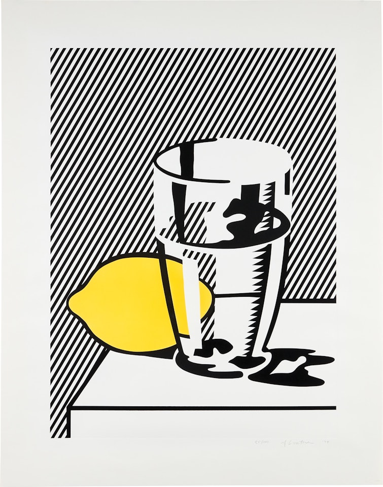 Untitled (Still Life with Lemon and Glass), from For Meyer Schapiro (C. 134) by Roy Lichtenstein