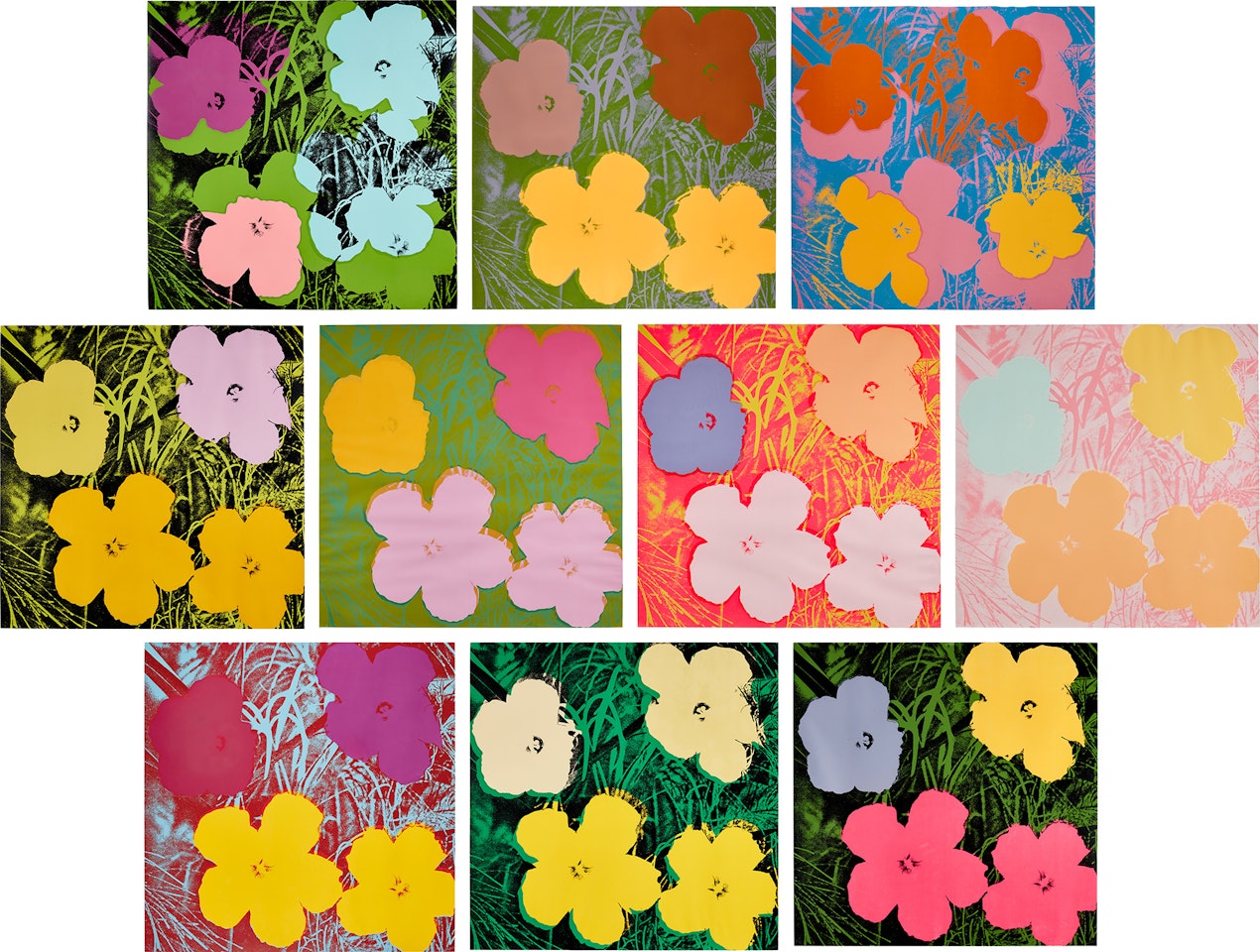 Flowers (F. & S. 64-73) by Andy Warhol