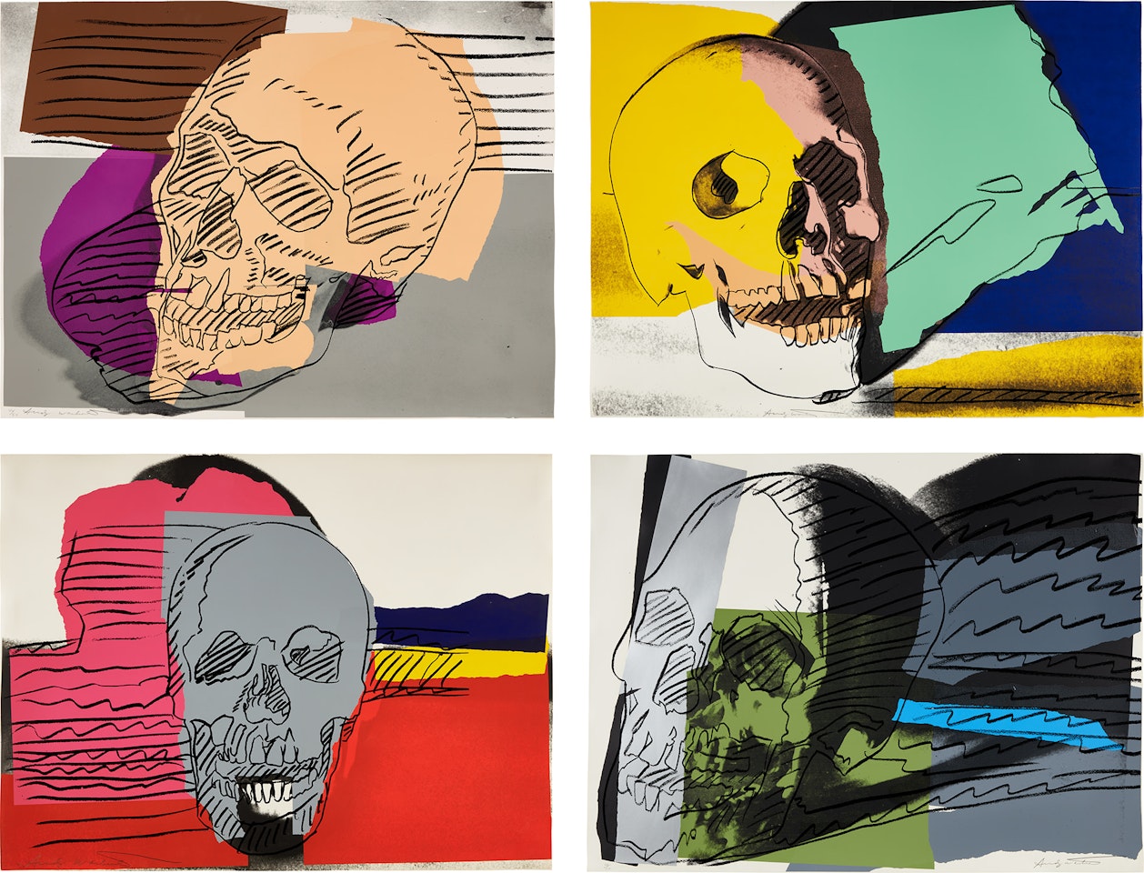 Skulls (F. & S. 157-160) by Andy Warhol