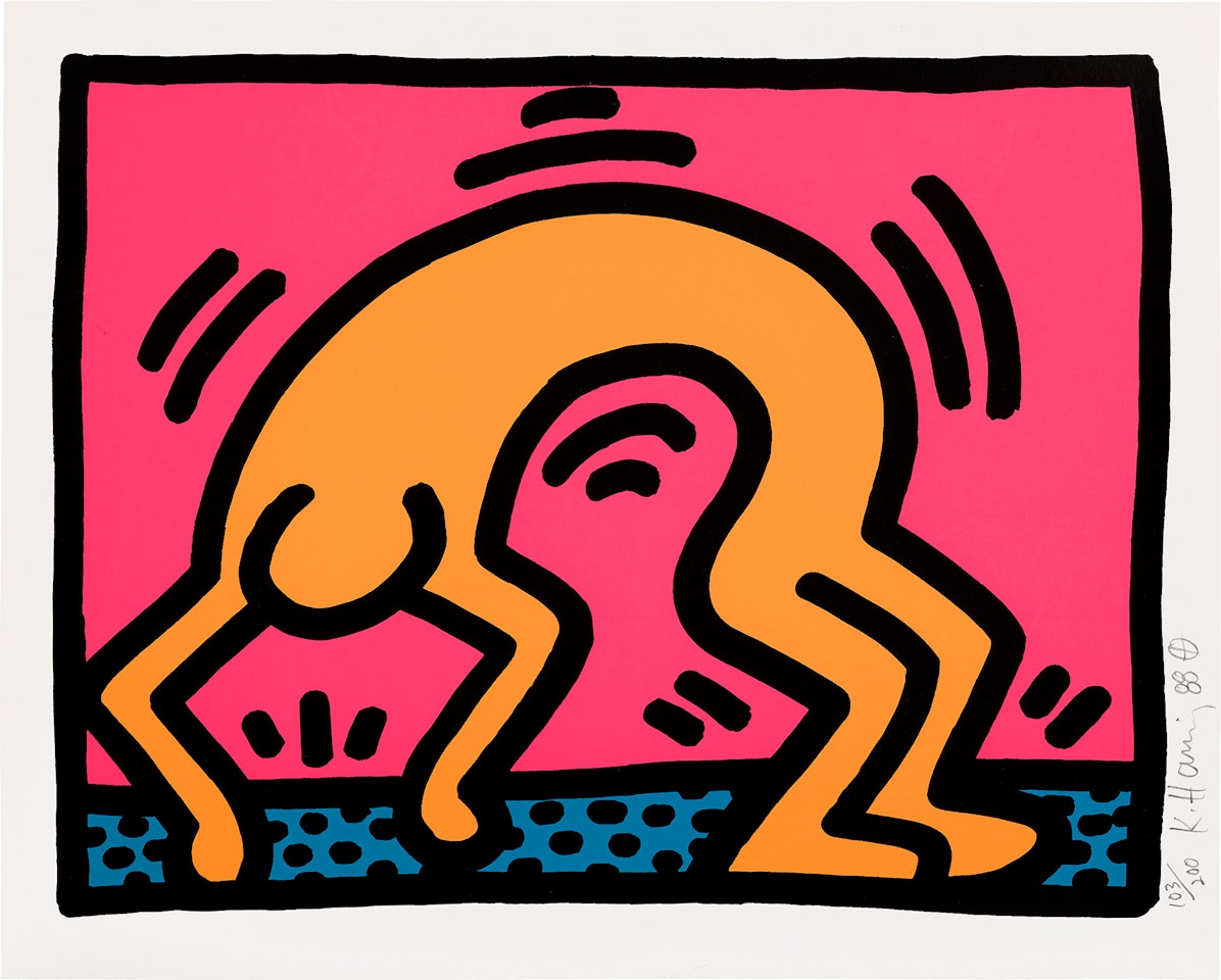 Pop Shop II: one plate (L. p. 96) by Keith Haring