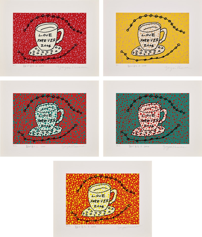 Morning is Here A-E (K. 332-336) by Yayoi Kusama