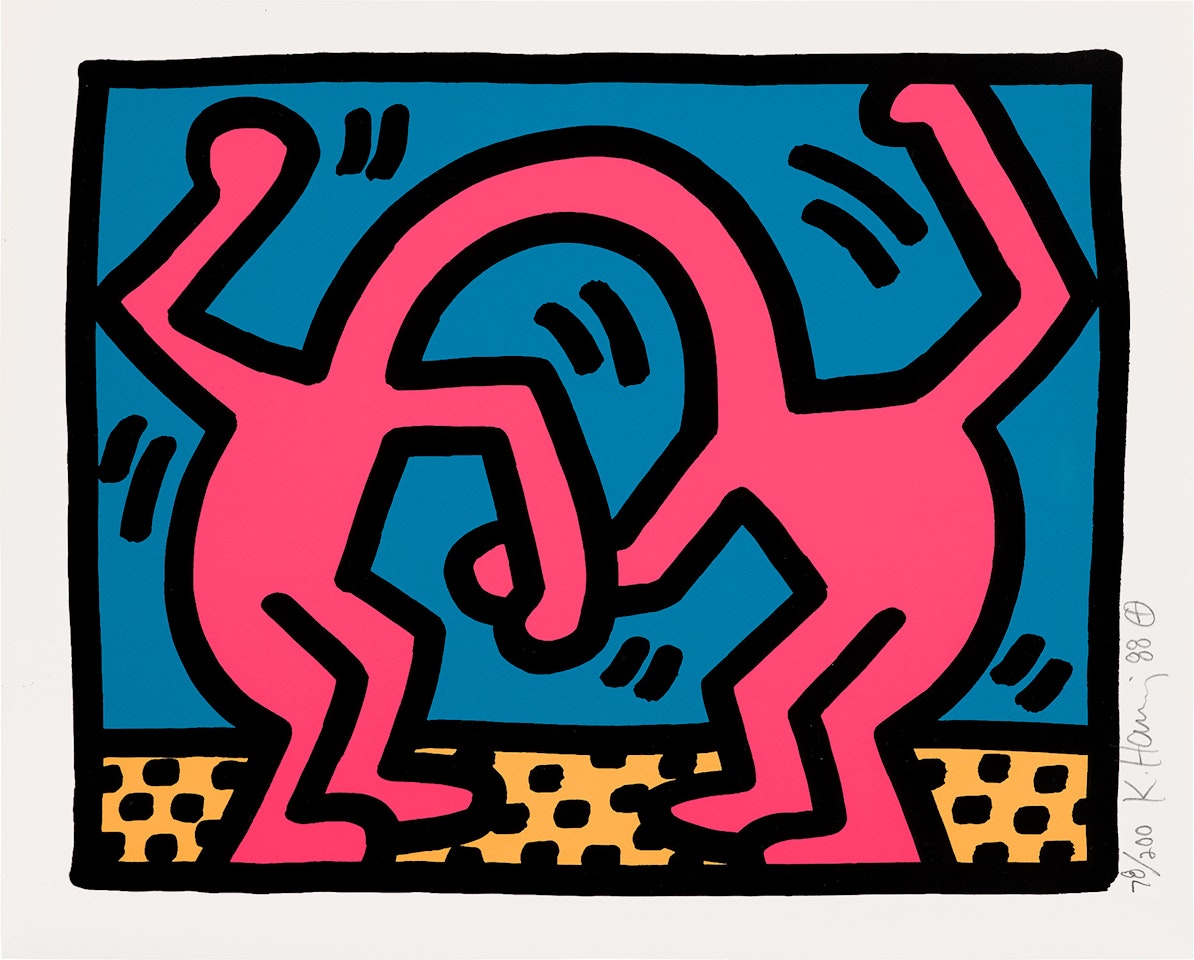 Pop Shop II: one plate (L. p. 97) by Keith Haring