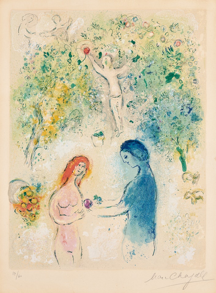 Frontispiece, from Daphnis et Chloé (M. 308, see C. bks 46) by Marc Chagall