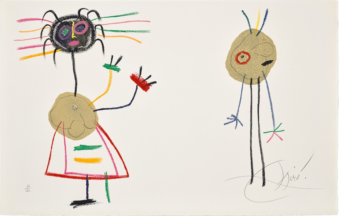 L'Enfance d'Ubu (Ubu's Childhood): plate 23 (M. 1020, see C. bks 204) by Joan Miró