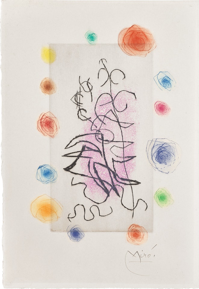 Obscur Laurier (Dark Laurel) (D. 305, C. bks 75) by Joan Miró