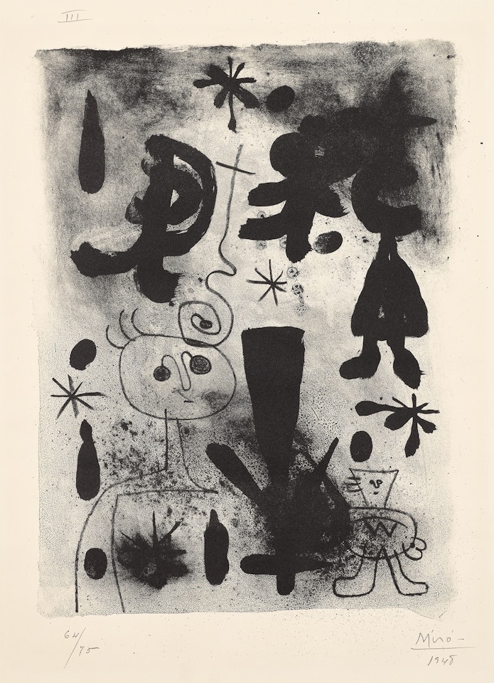 Album 13: plate III (M. 74) by Joan Miró