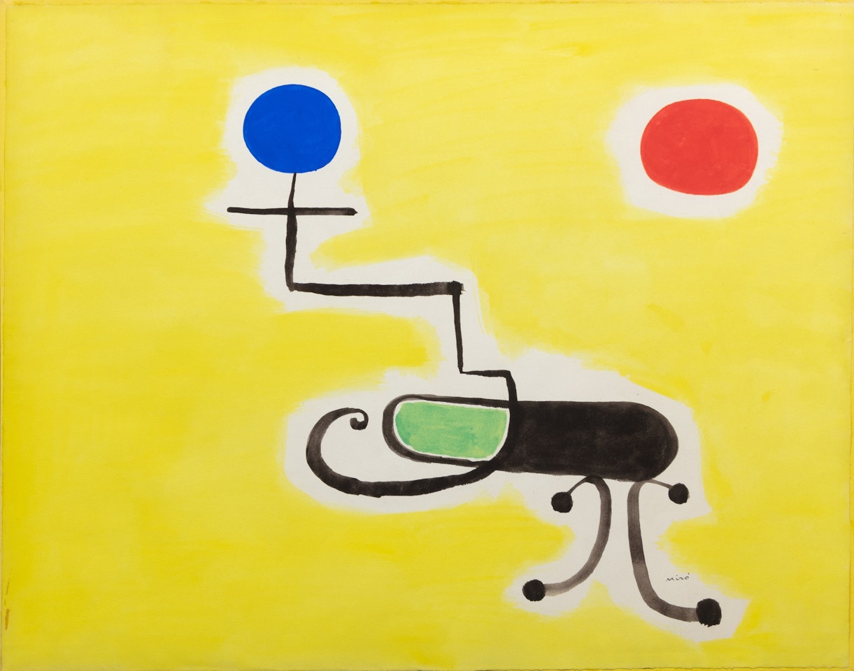 Personnage devant le soleil by Joan Miró