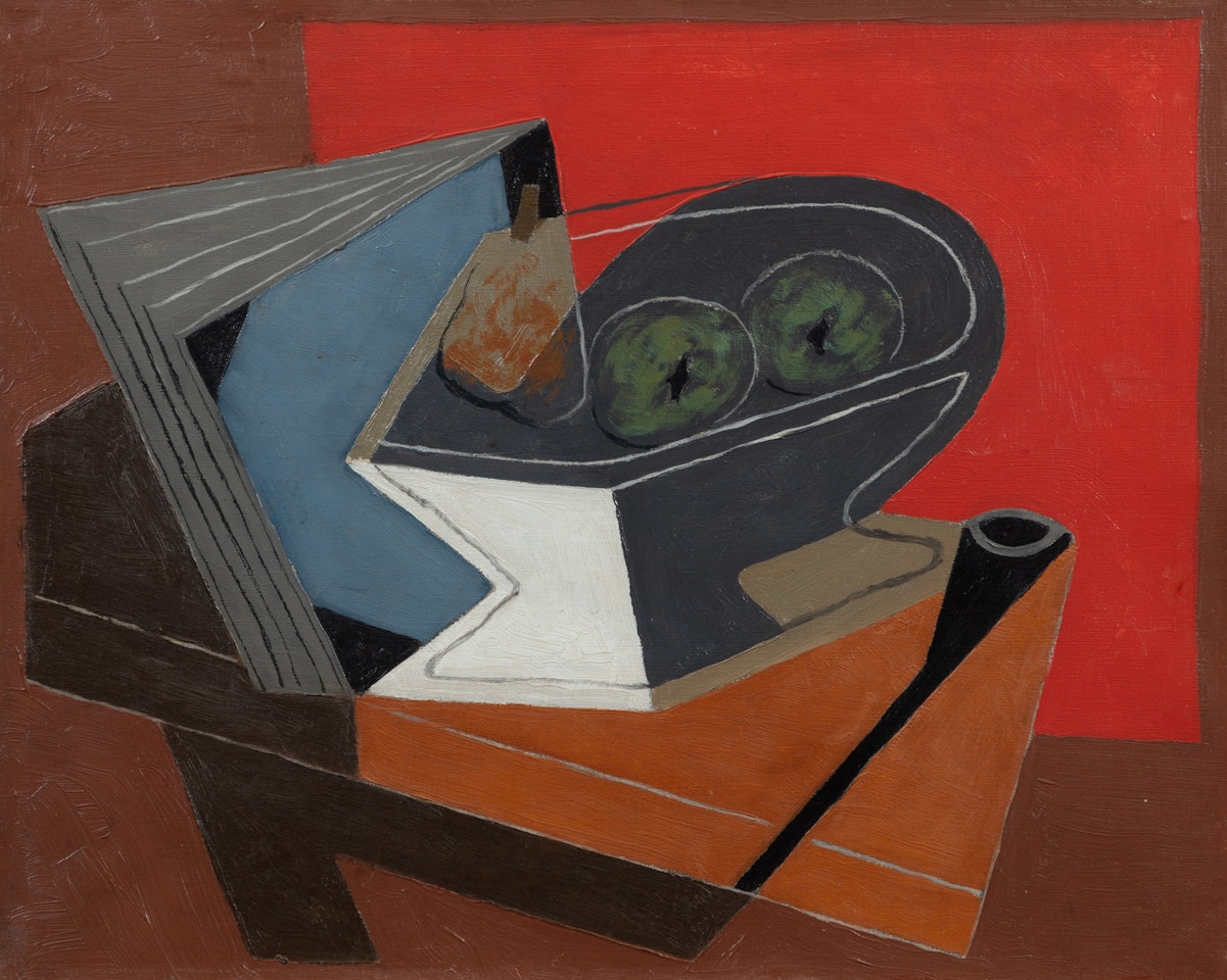 Compotier et livre by Juan Gris