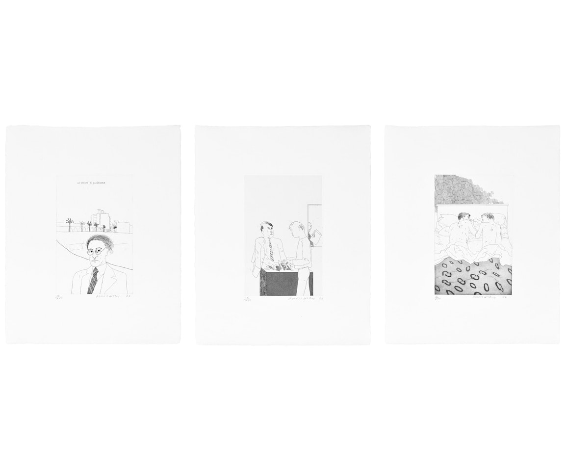 Illustrations for Fourteen Poems by C. P. Cavafy by David Hockney