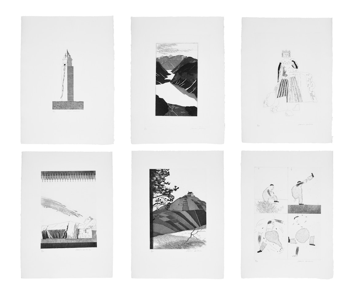 Illustrations for Six Fairy Tales from the Brothers Grimm by David Hockney