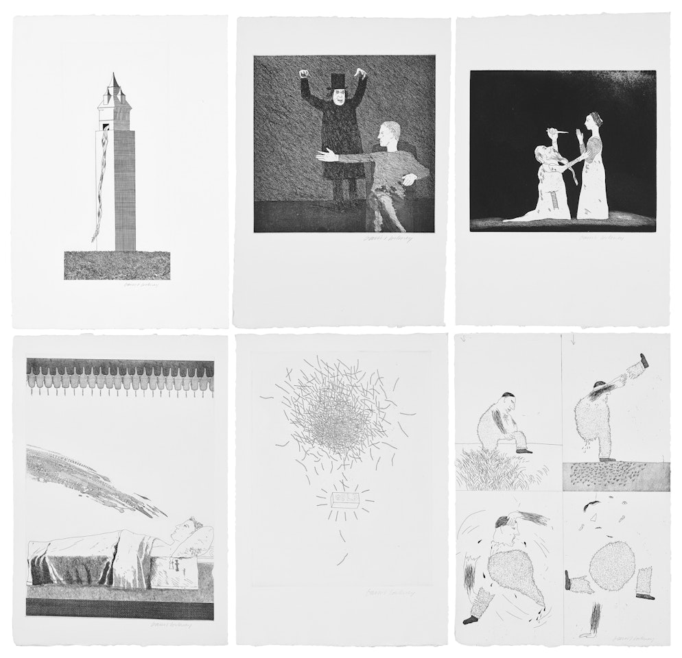 Illustrations for Six Fairy Tales from the Brothers Grimm by David Hockney