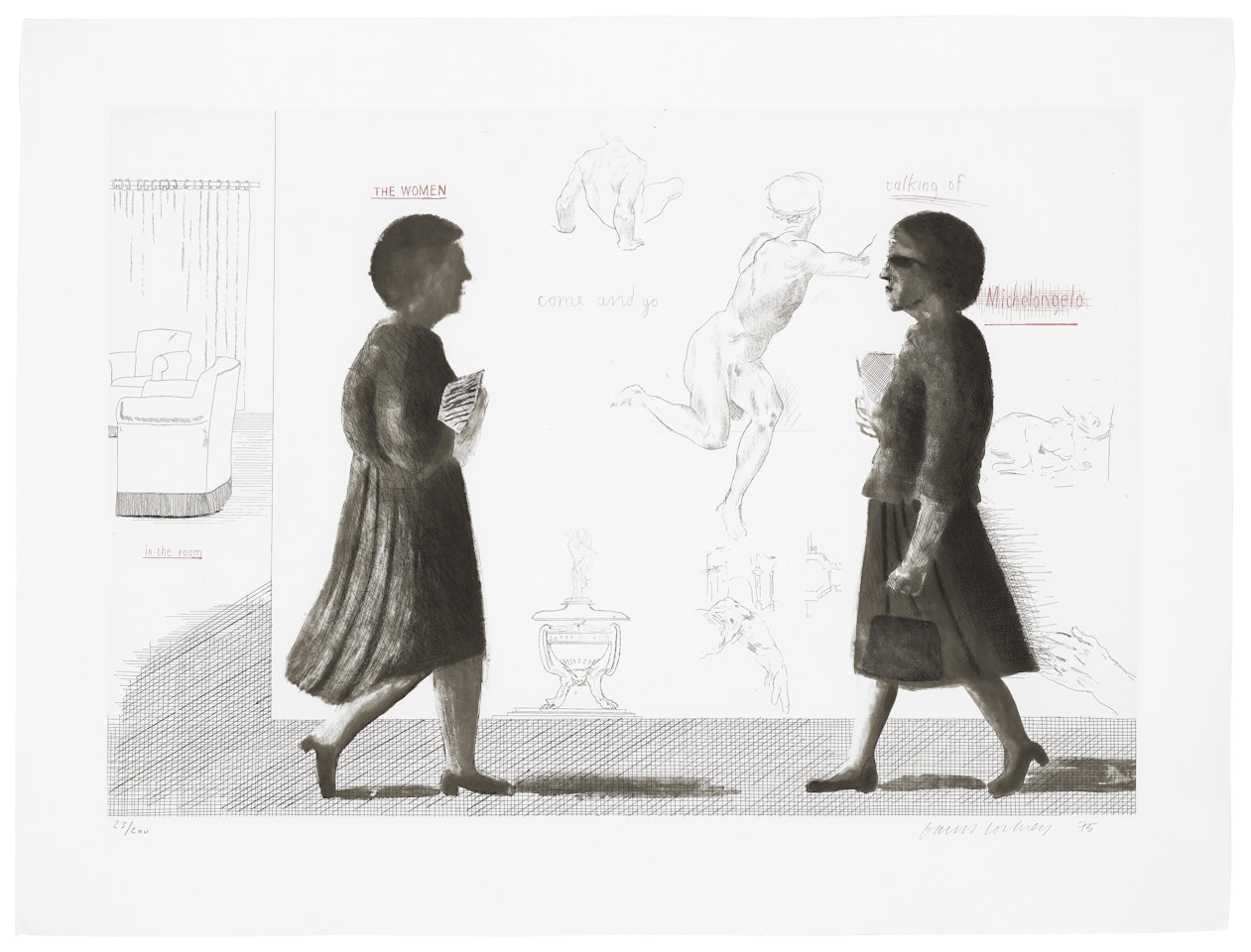 Homage to Michelangelo, from Homage to Michelangelo by David Hockney