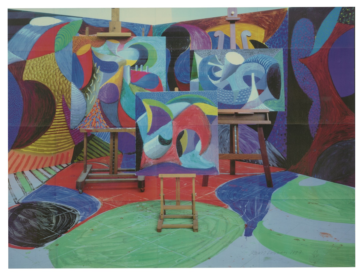 Painted Environment II by David Hockney