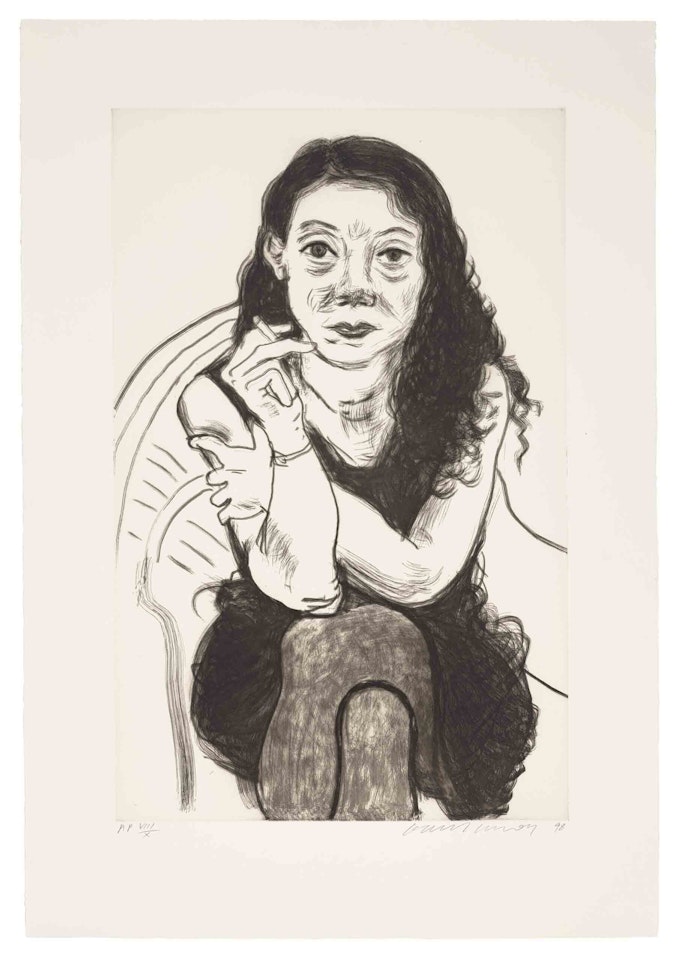 Brenda with Cigarette by David Hockney