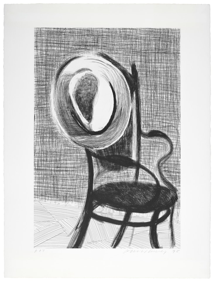Hat on Chair by David Hockney
