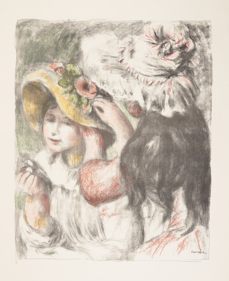 Le Chapeau épinglé, 2e planche by Pierre-Auguste Renoir