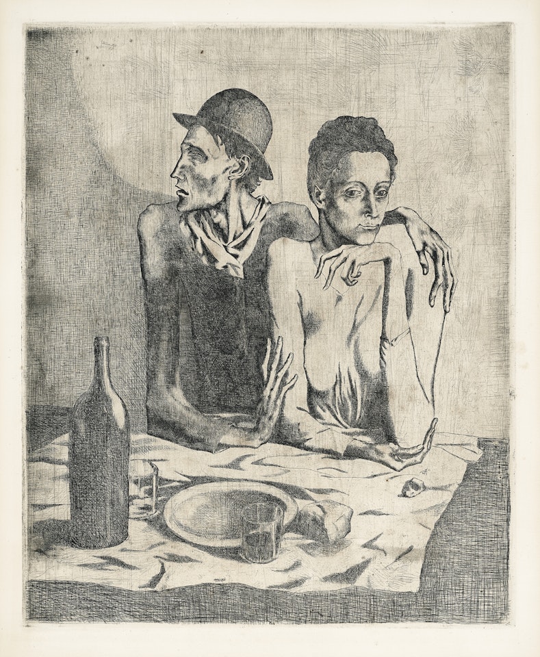 Le Repas frugal, from La Suite des Saltimbanques by Pablo Picasso